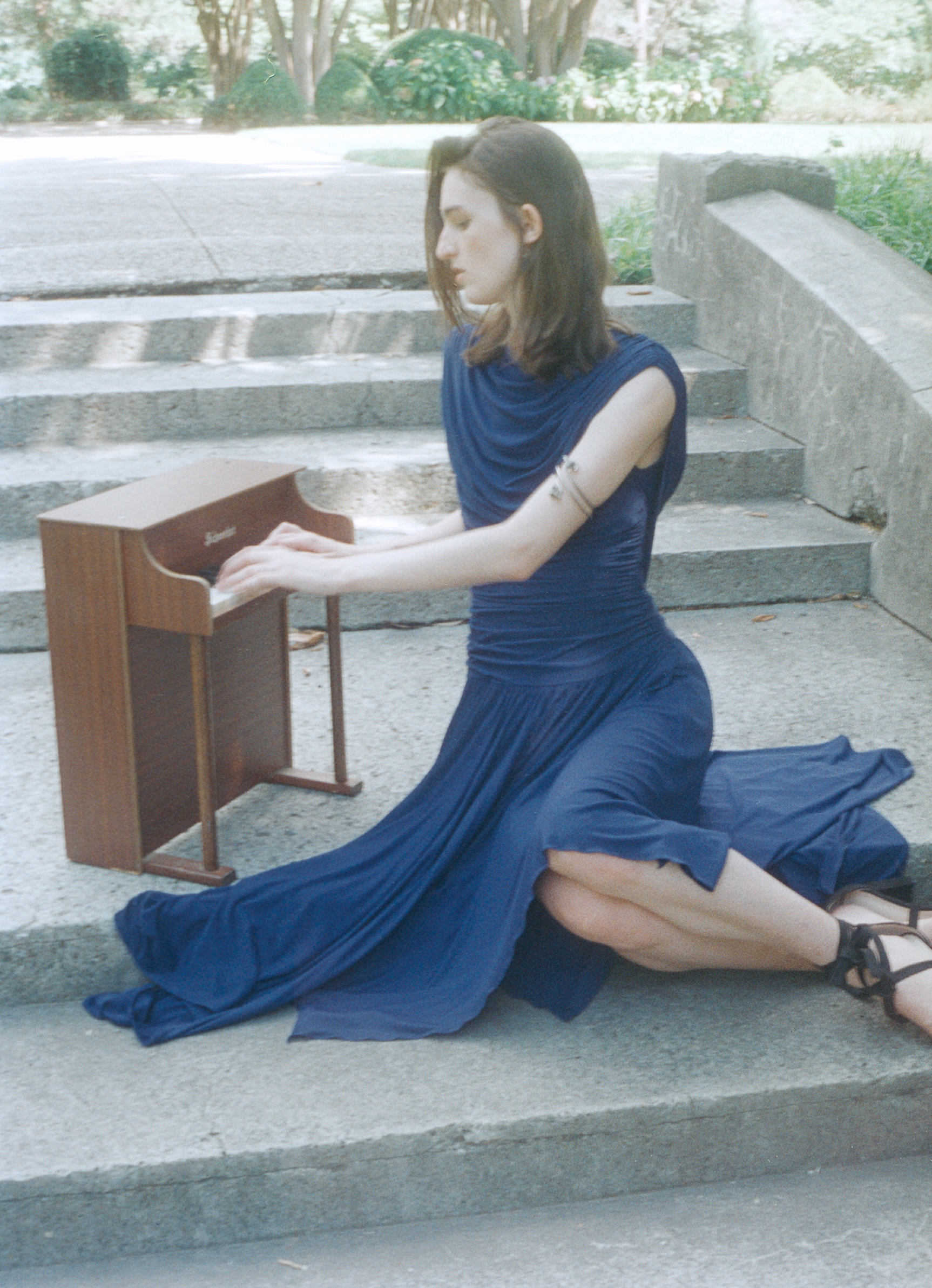 headshot at toy piano